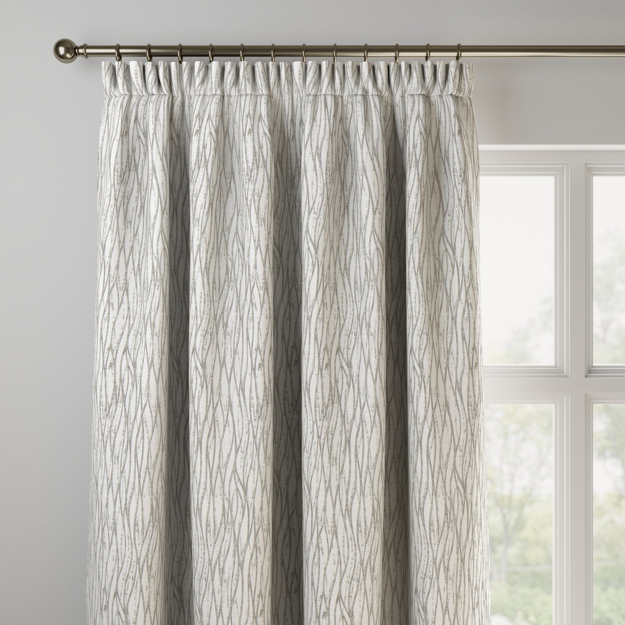 Linear Made to Measure Curtains Linear Silver