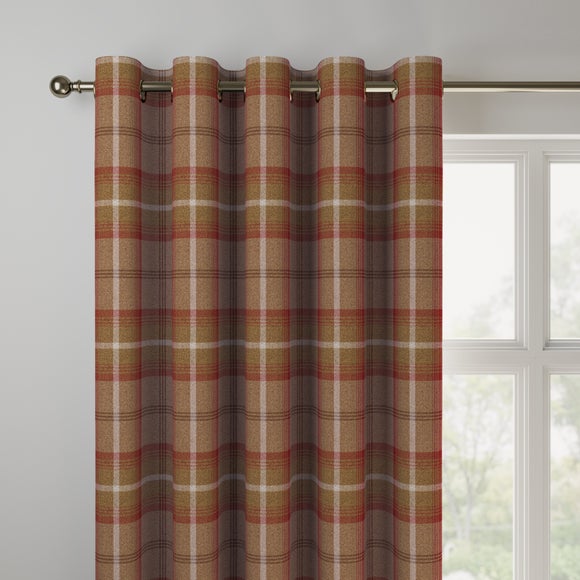 Highland Check Made to Measure Curtains Highland Check Rust