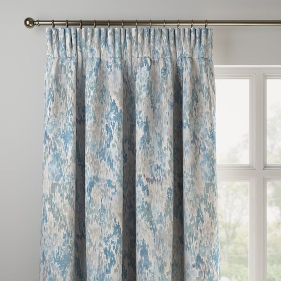 Waves Made to Measure Curtains Waves Blue