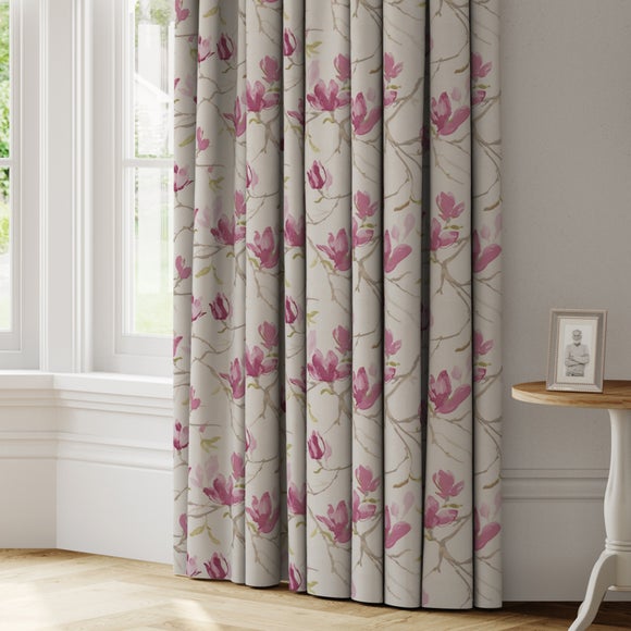 Dunelm pink outlet curtains