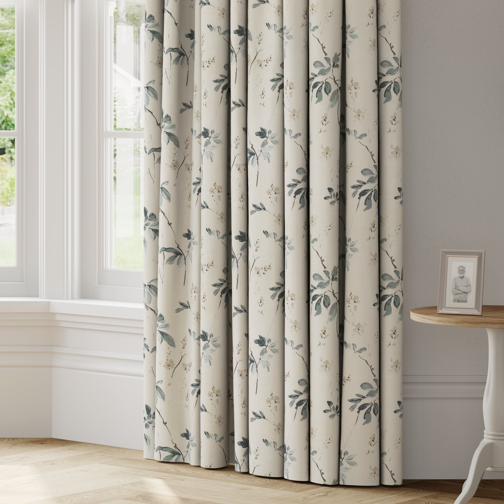 Oriental Made to Measure Curtains Oriental Burst Teal