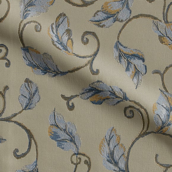 Summer Scroll Made to Measure Curtains Summer Scroll Blue
