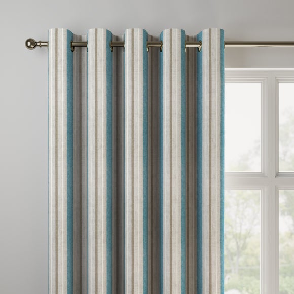 Vintage Stripe Made to Measure Curtains Vintage Stripe Blue