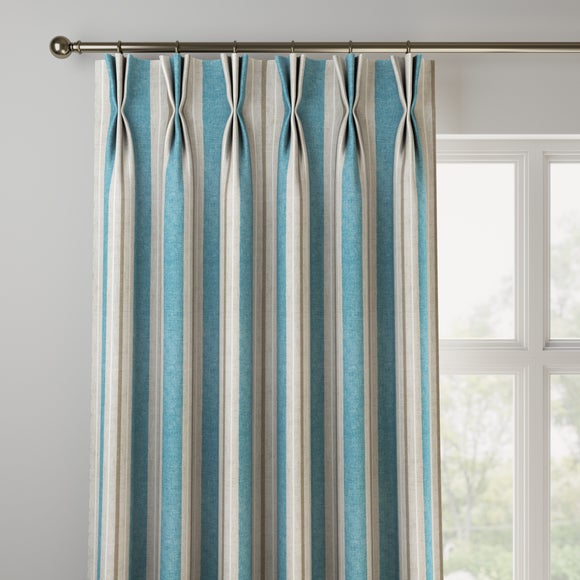Vintage Stripe Made to Measure Curtains Vintage Stripe Blue
