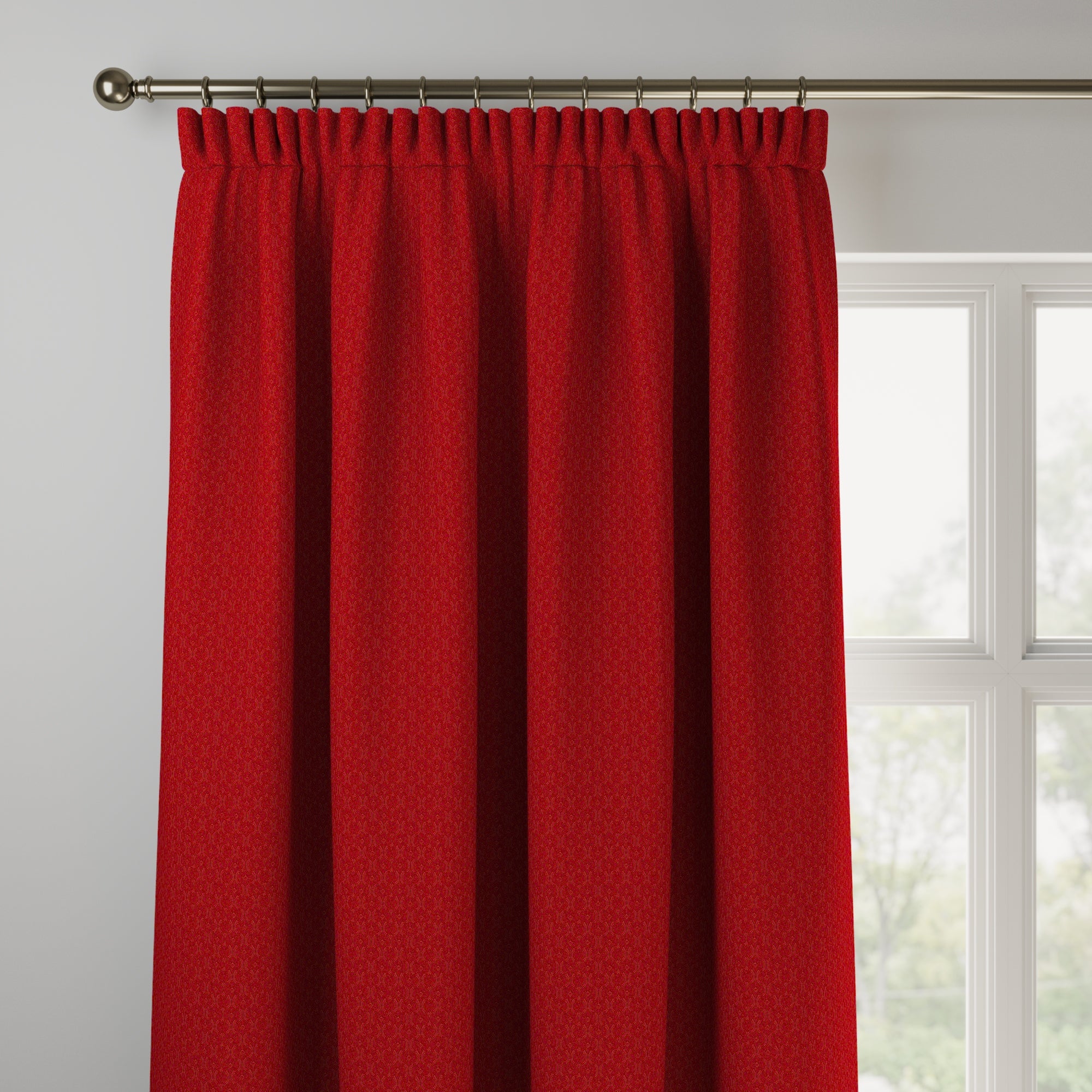 Soho Made to Measure Curtains Soho Chenille Red