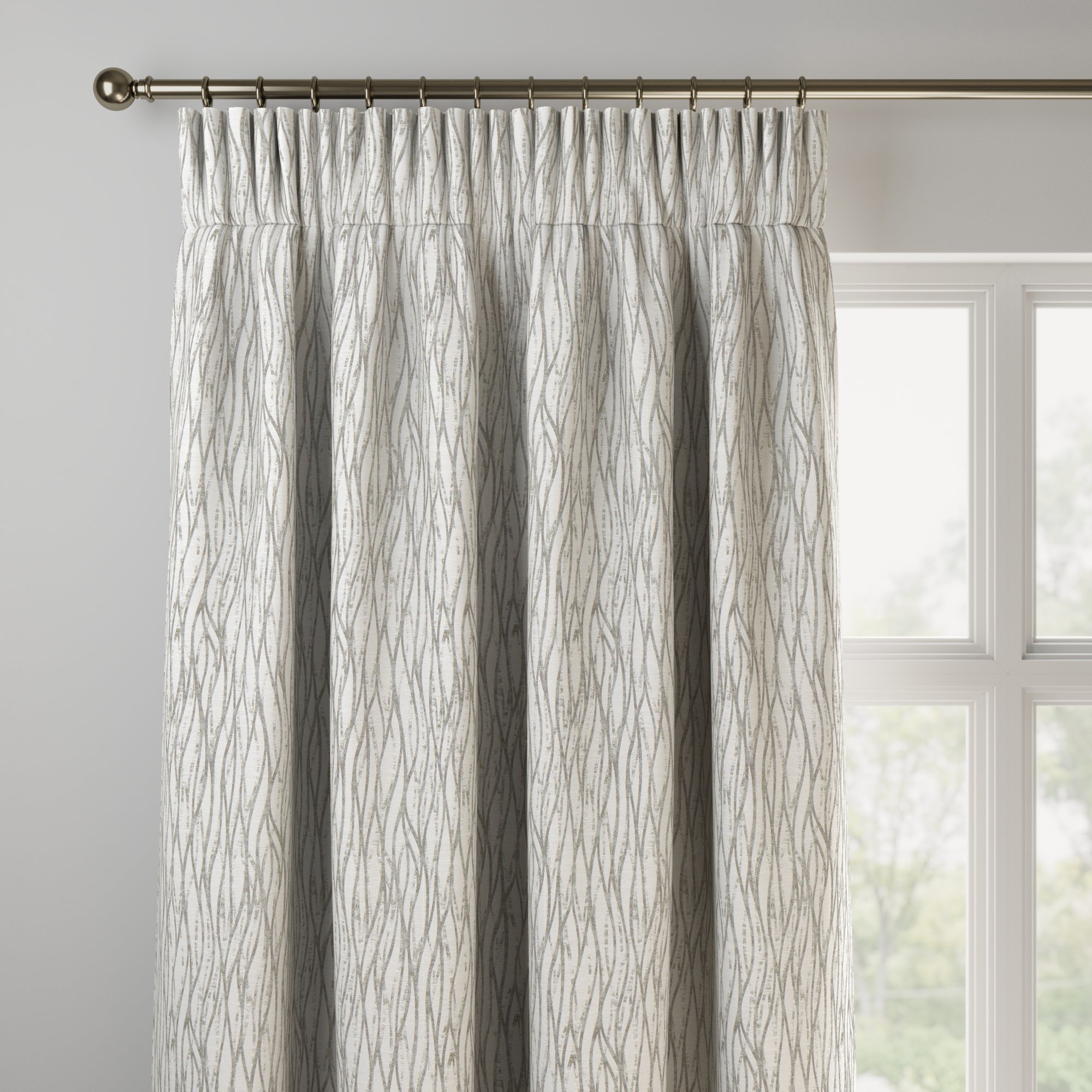 Linear Made to Measure Curtains Linear Silver