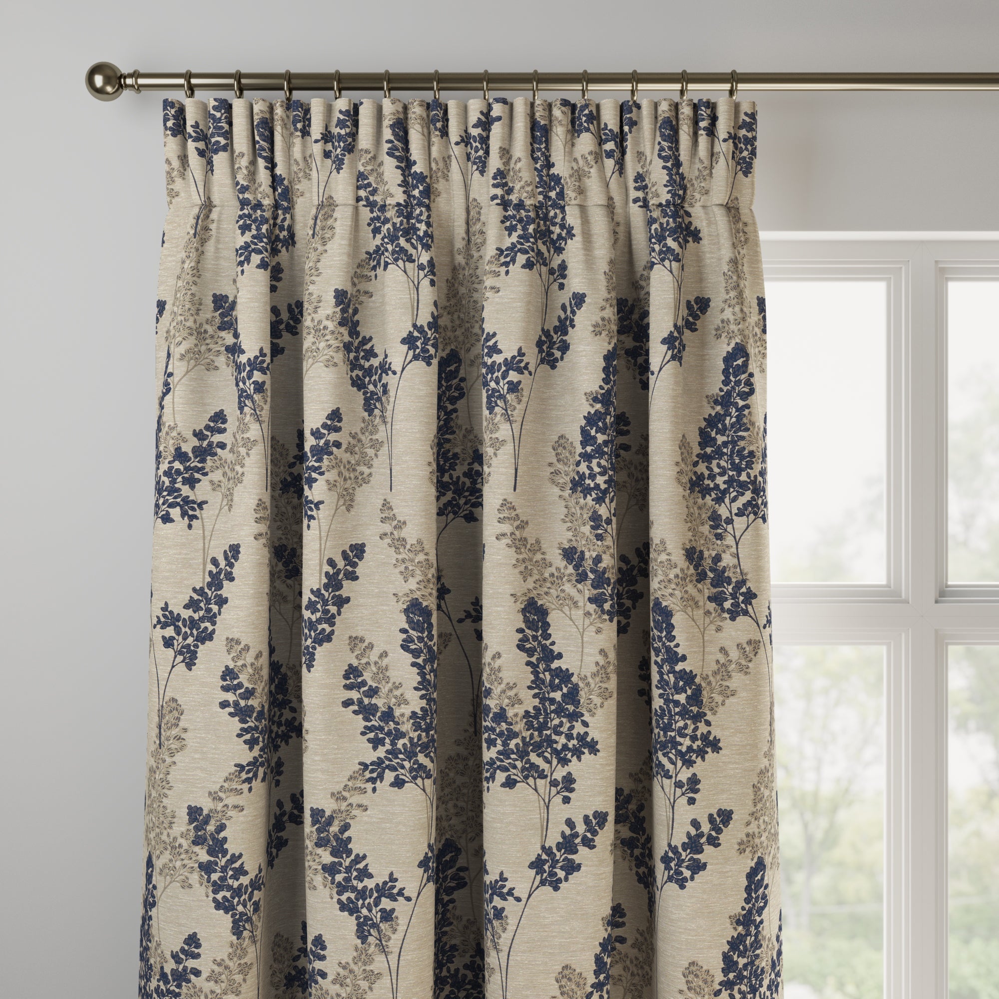 Leah Made to Measure Curtains Leah Navy