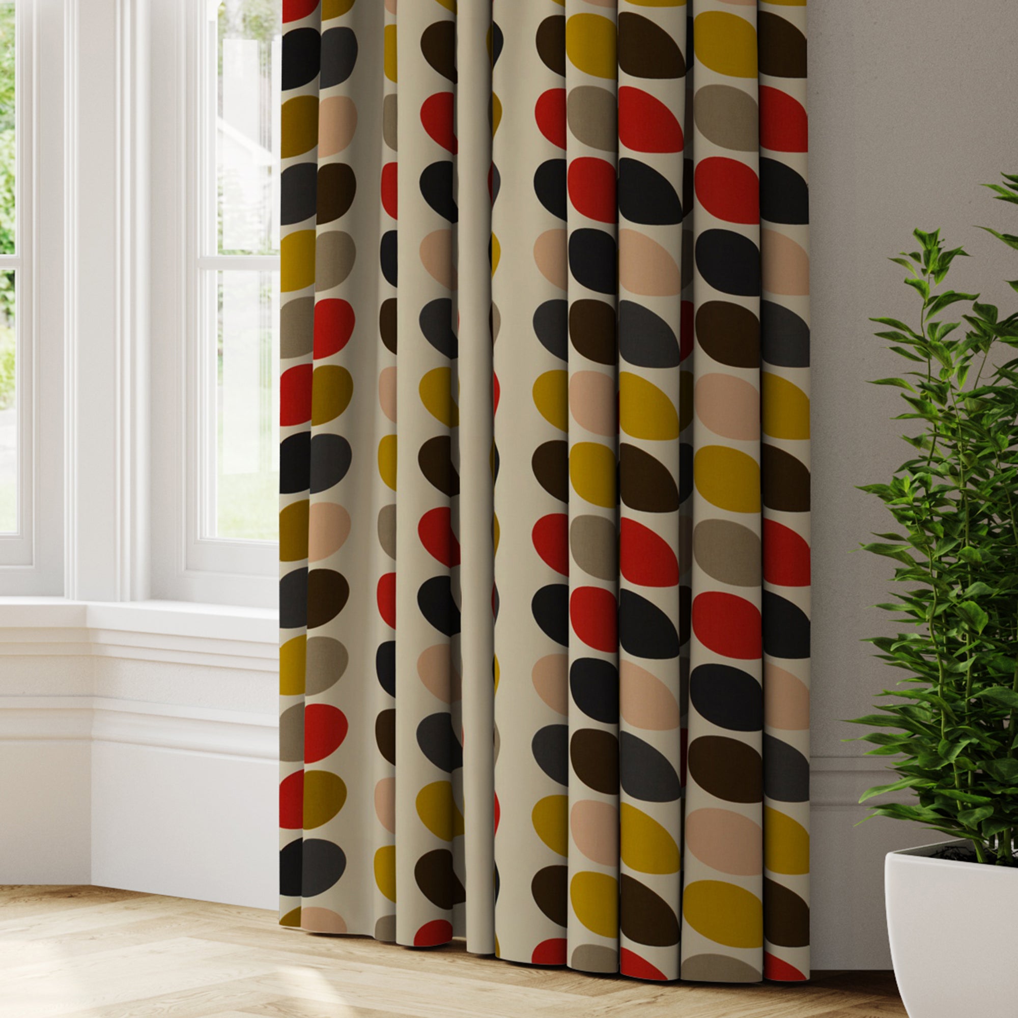 Orla Kiely Tomato Stem Made to Measure Curtains Orla Kiely Multi Stem Tomato