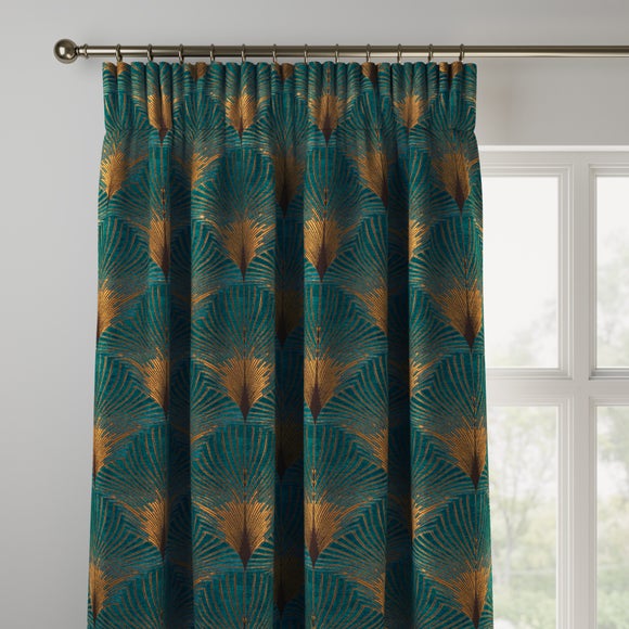 New York Made to Measure Curtains New York Teal