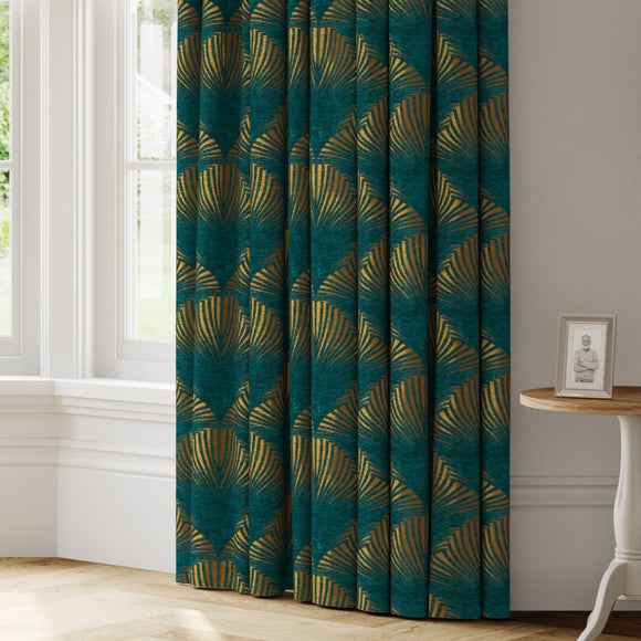 New York Made to Measure Curtains New York Teal