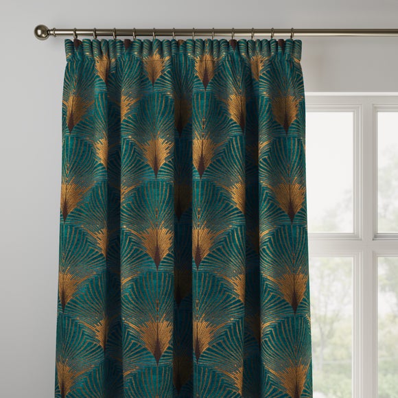 New York Made to Measure Curtains New York Teal