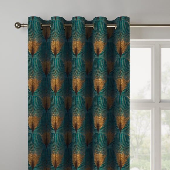 New York Made to Measure Curtains New York Teal