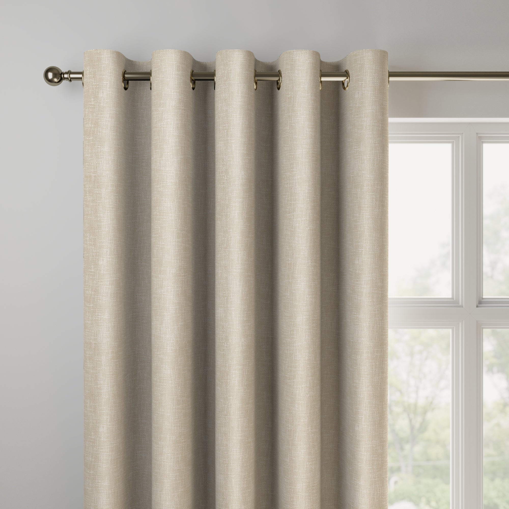 Hessian Made to Measure Curtains Hessian Natural