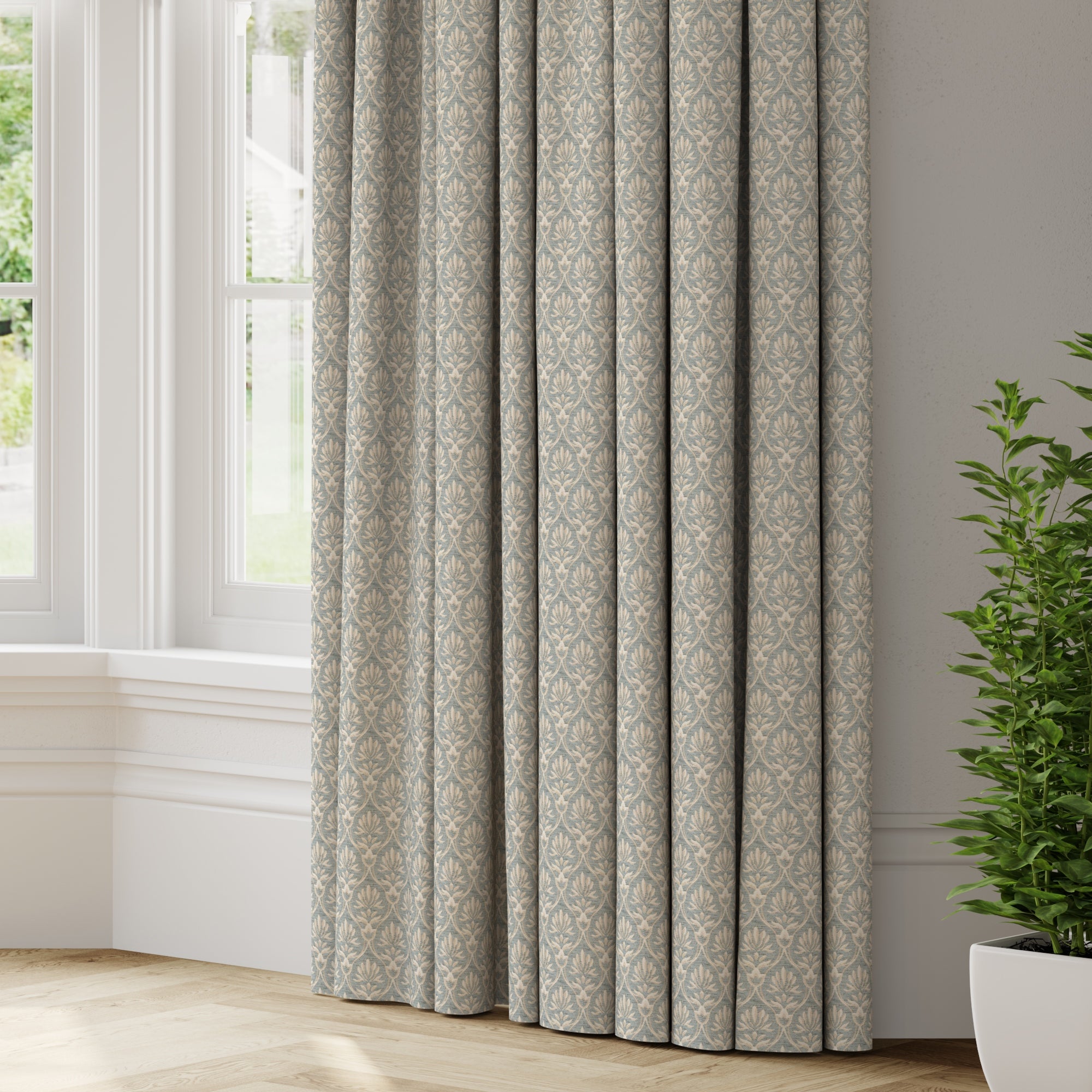 Heritage Made to Measure Curtains Heritage Duck Egg