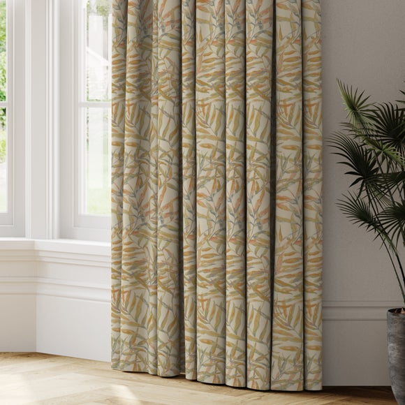 Leaf print deals curtains