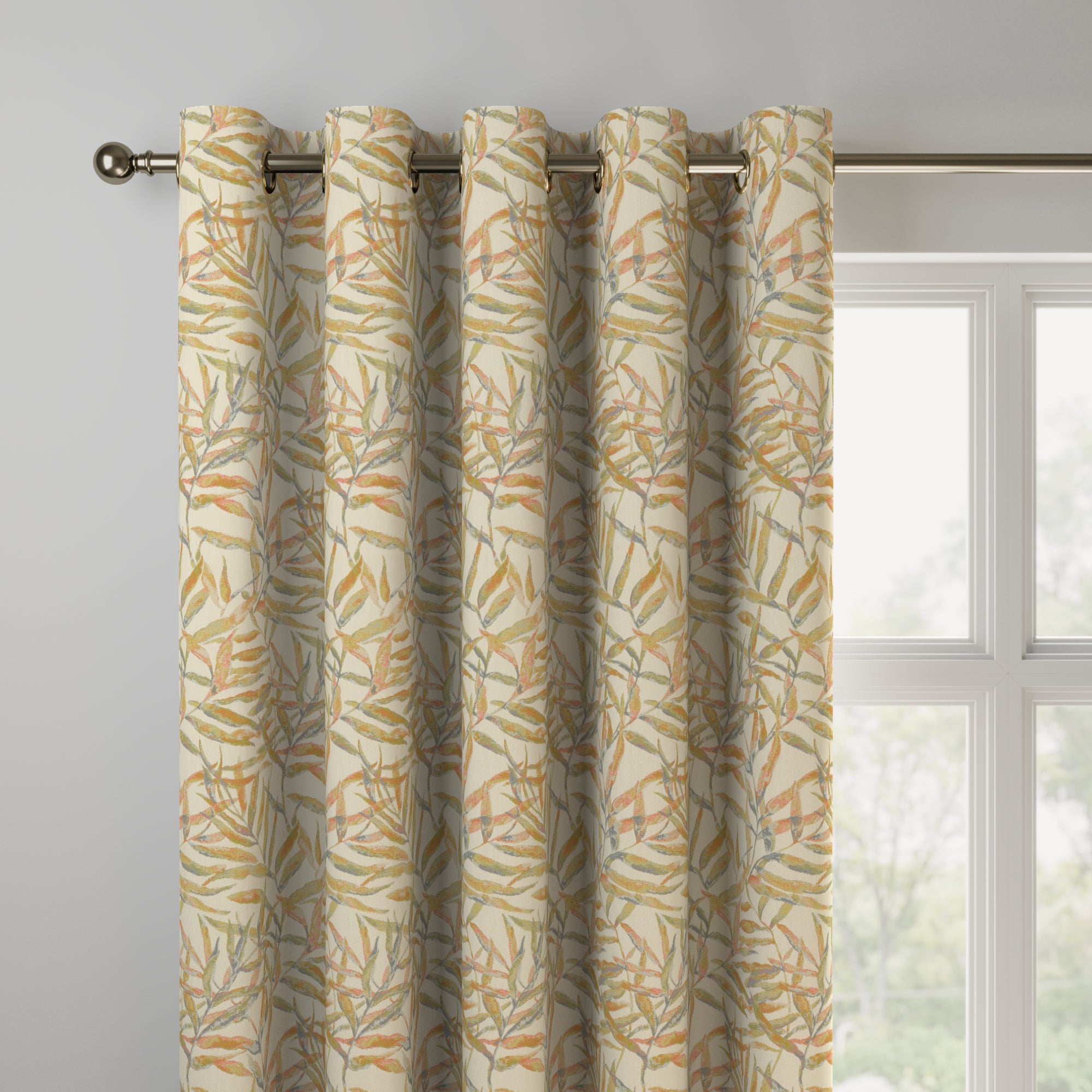 Hemlock Leaf Made to Measure Curtains Hemlock Apricot