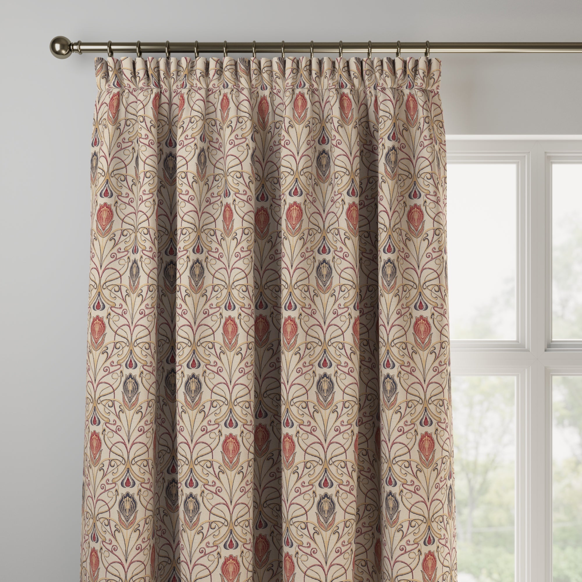 Verona Made to Measure Curtains Verona Rosso