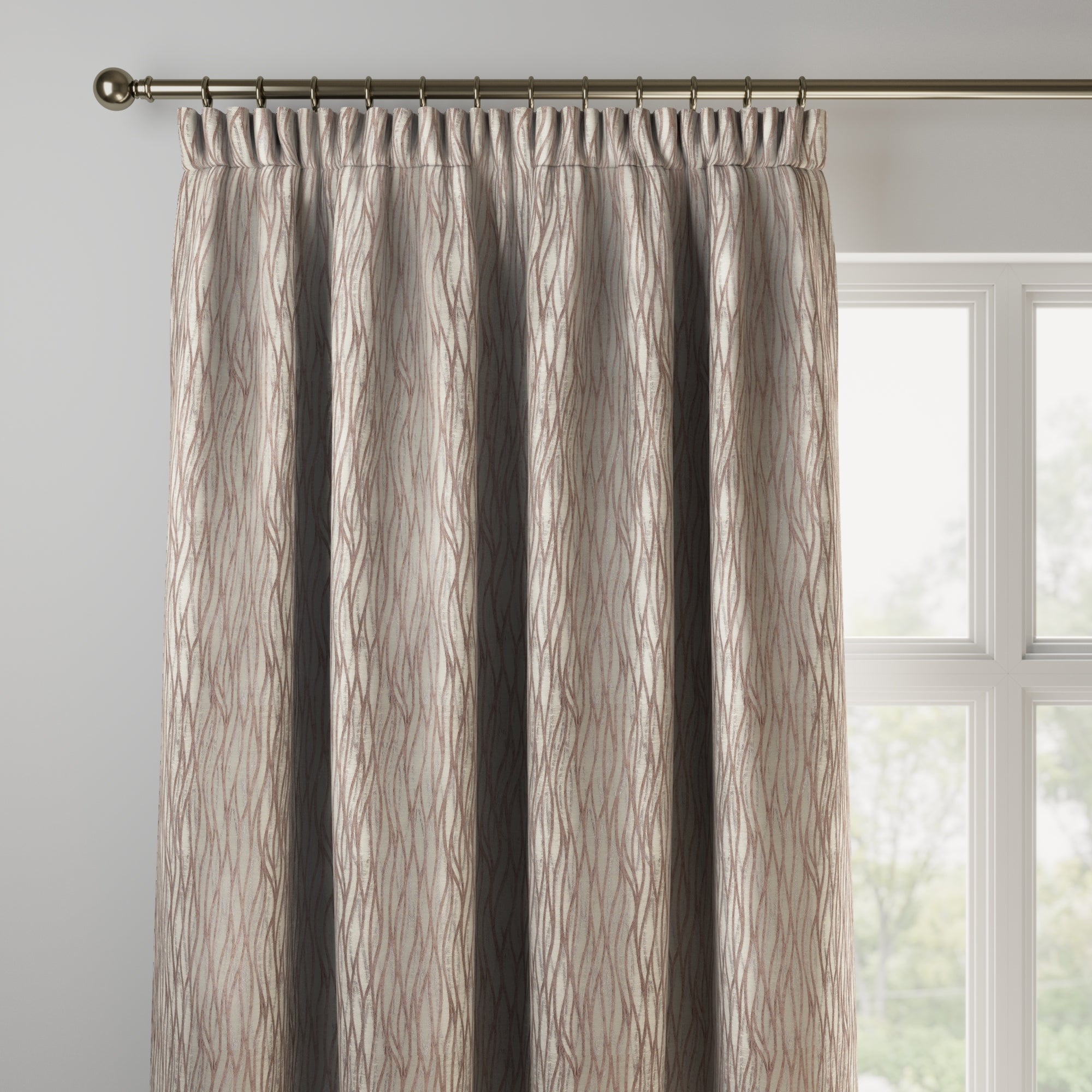 Linear Made to Measure Curtains Linear Blush