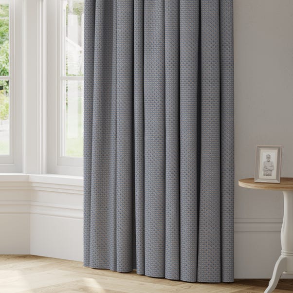 Deco Made to Measure Curtains Deco Geo Navy