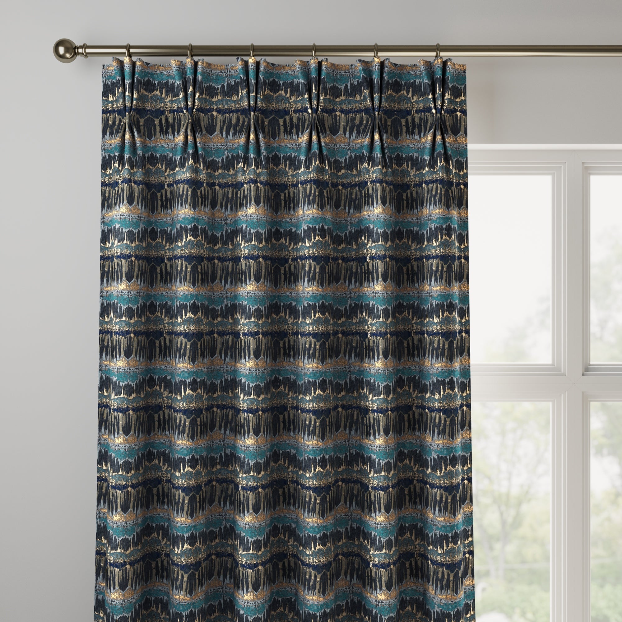 Budapest Made to Measure Curtains Budapest Teal