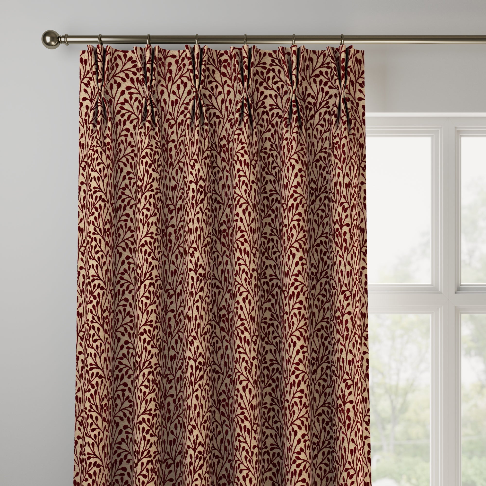 Willow Made to Measure Curtains Willow Rosso