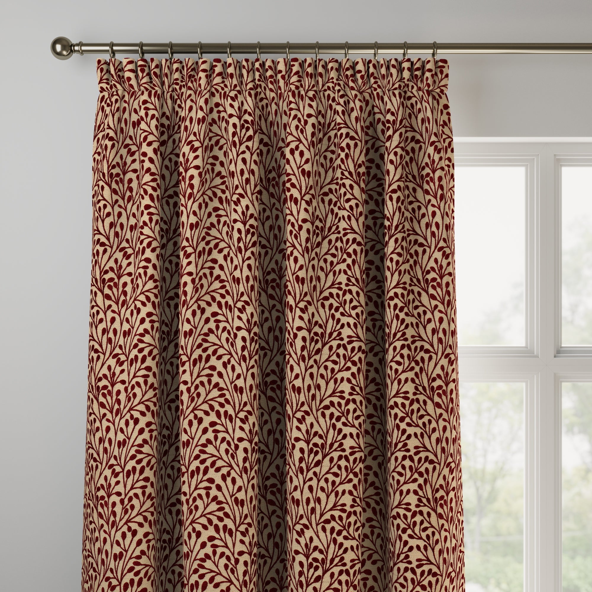 Willow Made to Measure Curtains Willow Rosso