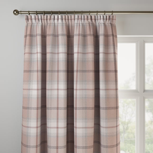 Highland Check Made to Measure Curtains Highland Check Blush