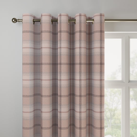 Highland Check Made to Measure Curtains Highland Check Blush