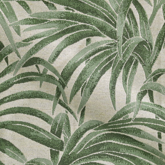 Palm Jacquard Made to Measure Curtains Palm Jacquard Green