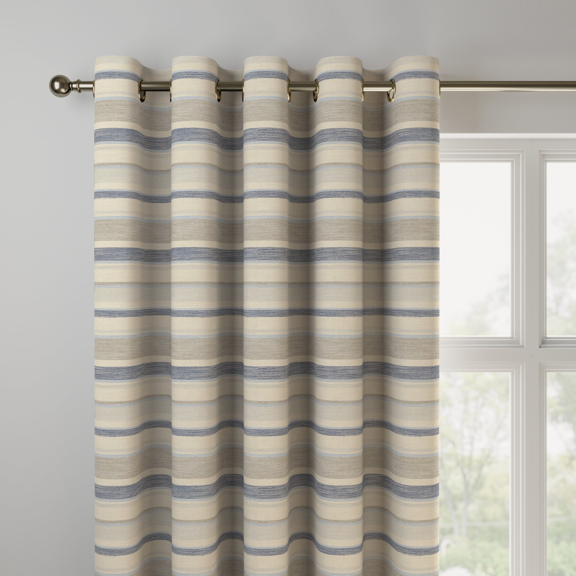 Sam Stripe Made to Measure Curtains Sam Stripe Grey