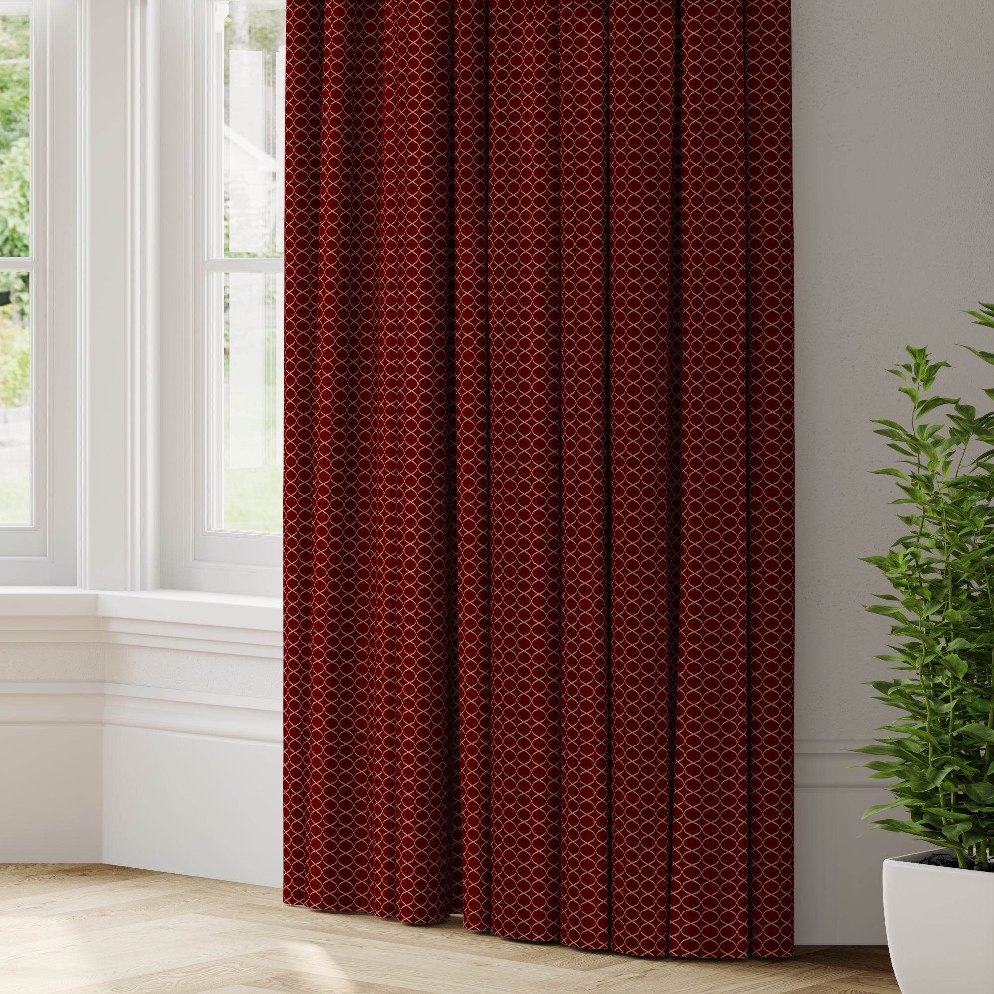 Trellis Made to Measure Curtains Trellis Rosso