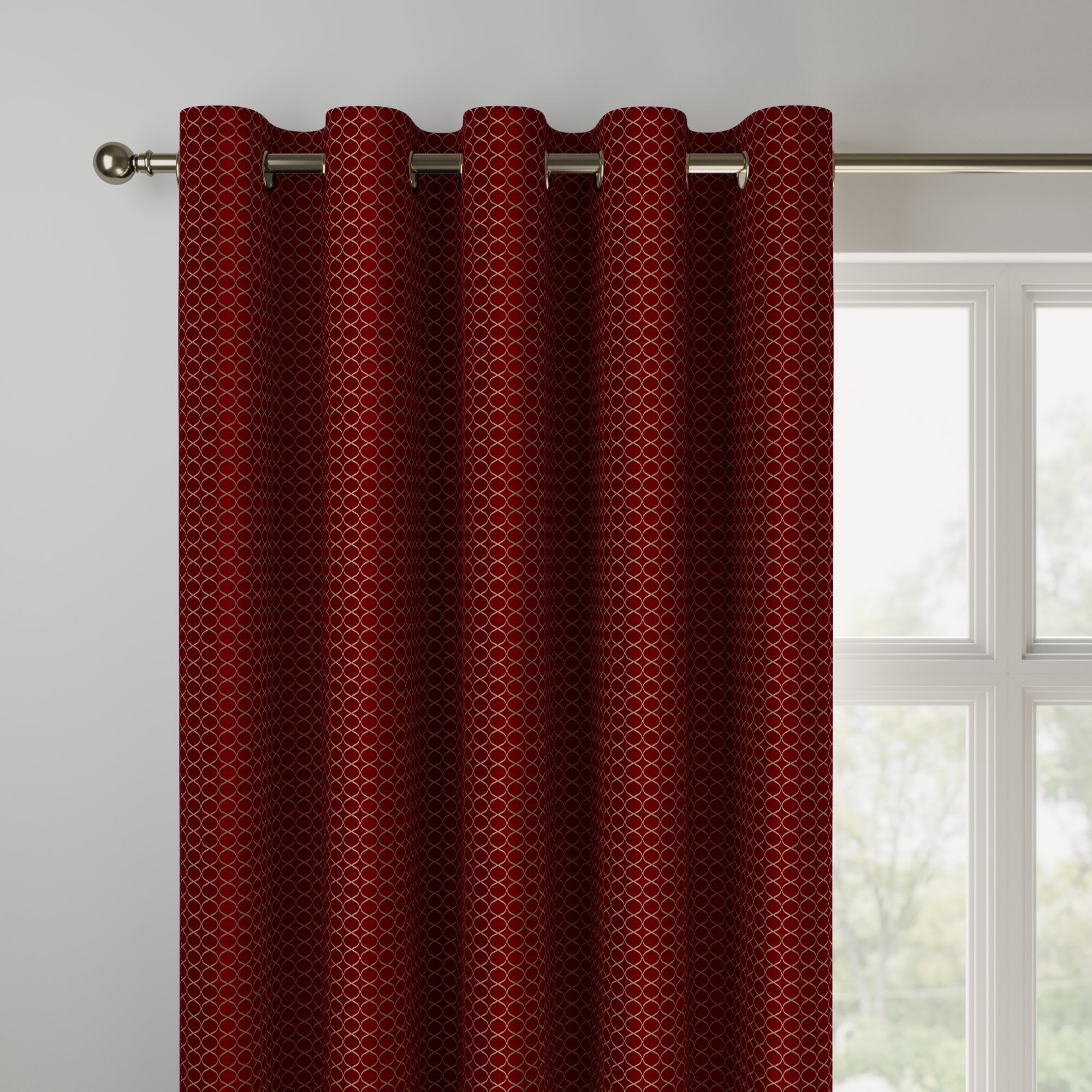 Trellis Made to Measure Curtains Trellis Rosso