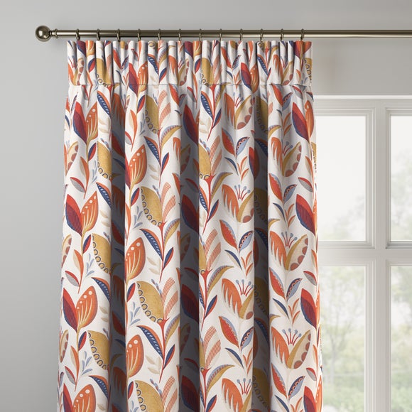 Leon Made to Measure Curtains Leon Burnt Orange