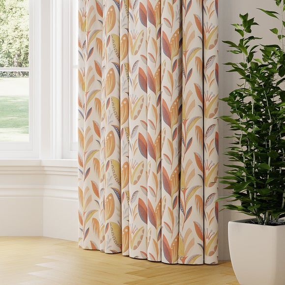 Leon Made to Measure Curtains Leon Burnt Orange
