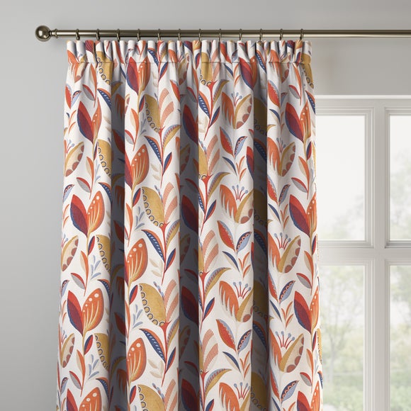 Leon Made to Measure Curtains Leon Burnt Orange