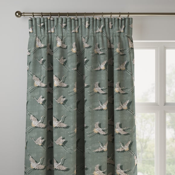 Naoko Made to Measure Curtains Naoko Printed Olive