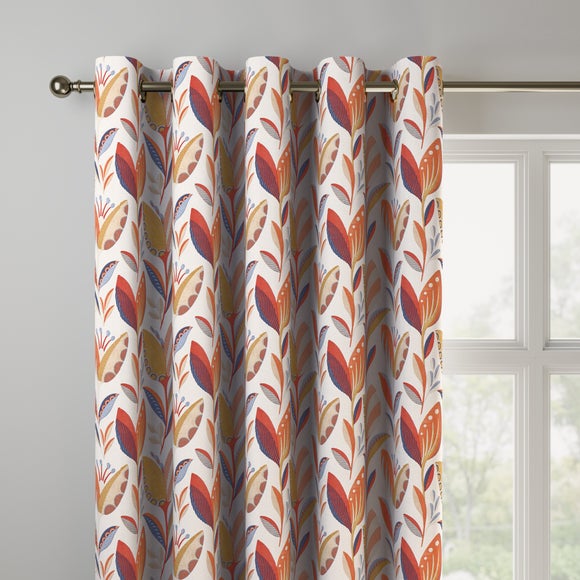 Leon Made to Measure Curtains Leon Burnt Orange