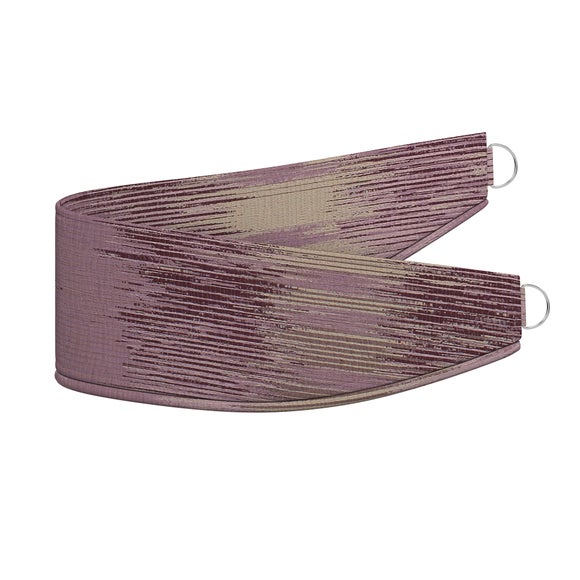 Shimmer Made To Order Tieback Shimmer Aubergine