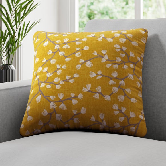 Dunelm yellow cushions hotsell