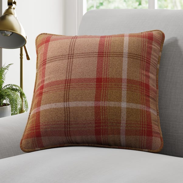 Highland Check Made to Measure Cushion Cover Highland Check Rust