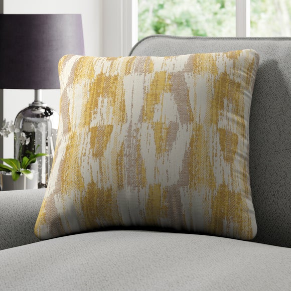 Dunelm grey shop and yellow cushions