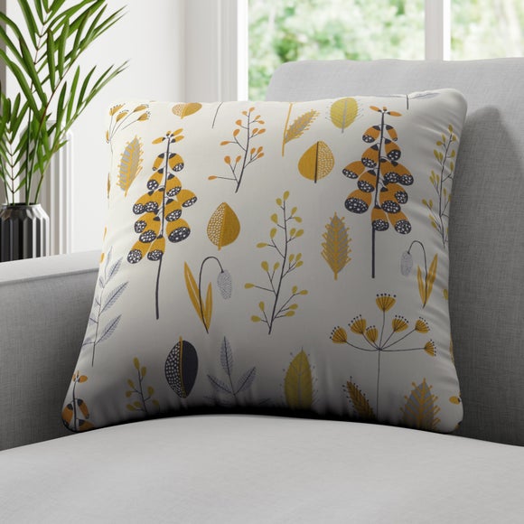 Dunelm grey discount and yellow cushions