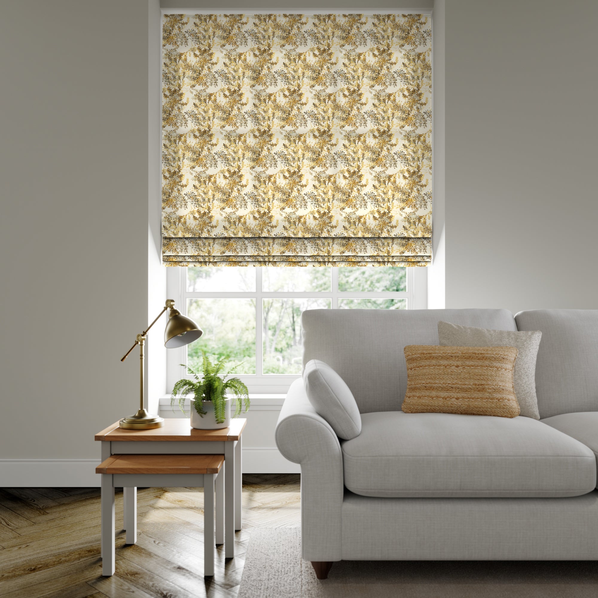 Camille Made to Measure Roman Blind Camille Ochre