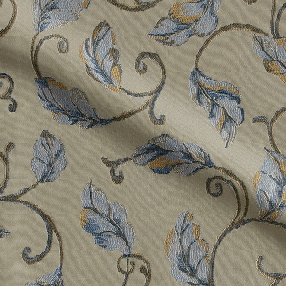 Summer Scroll Made to Measure Roman Blind Summer Scroll Blue