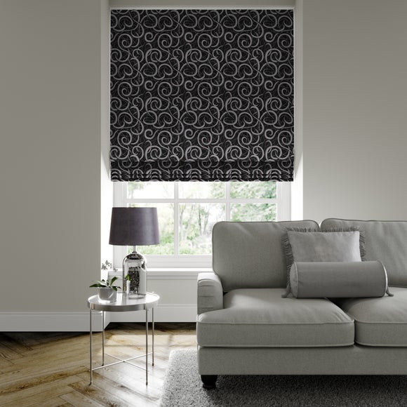 Inspiration Made to Measure Roman Blind Inspiration Black