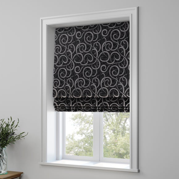 Inspiration Made to Measure Roman Blind Inspiration Black