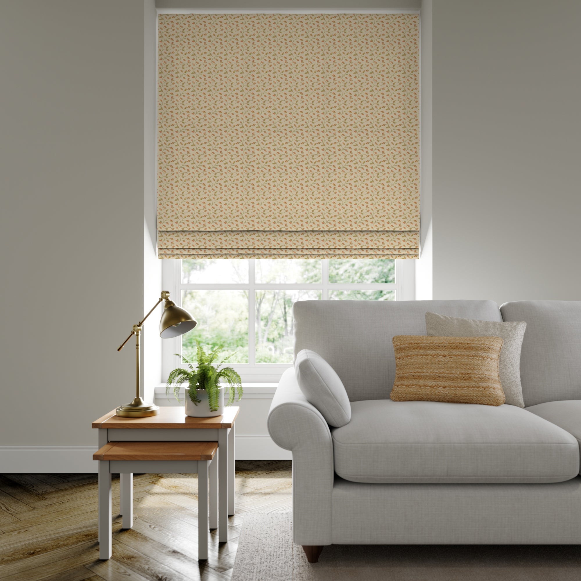 Summer Jaquard Made to Measure Roman Blind