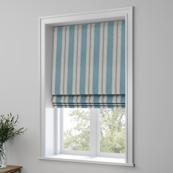 Vintage Stripe Made to Measure Roman Blind Vintage Stripe Blue