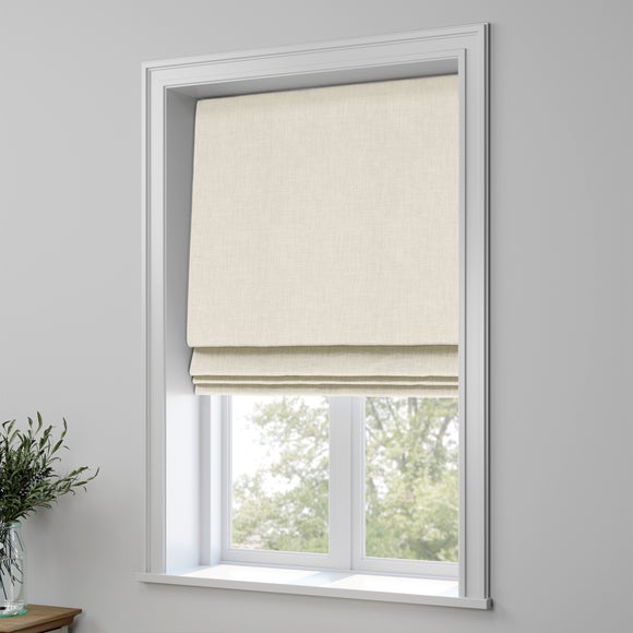 Linoso Made to Measure Roman Blind Linoso Natural