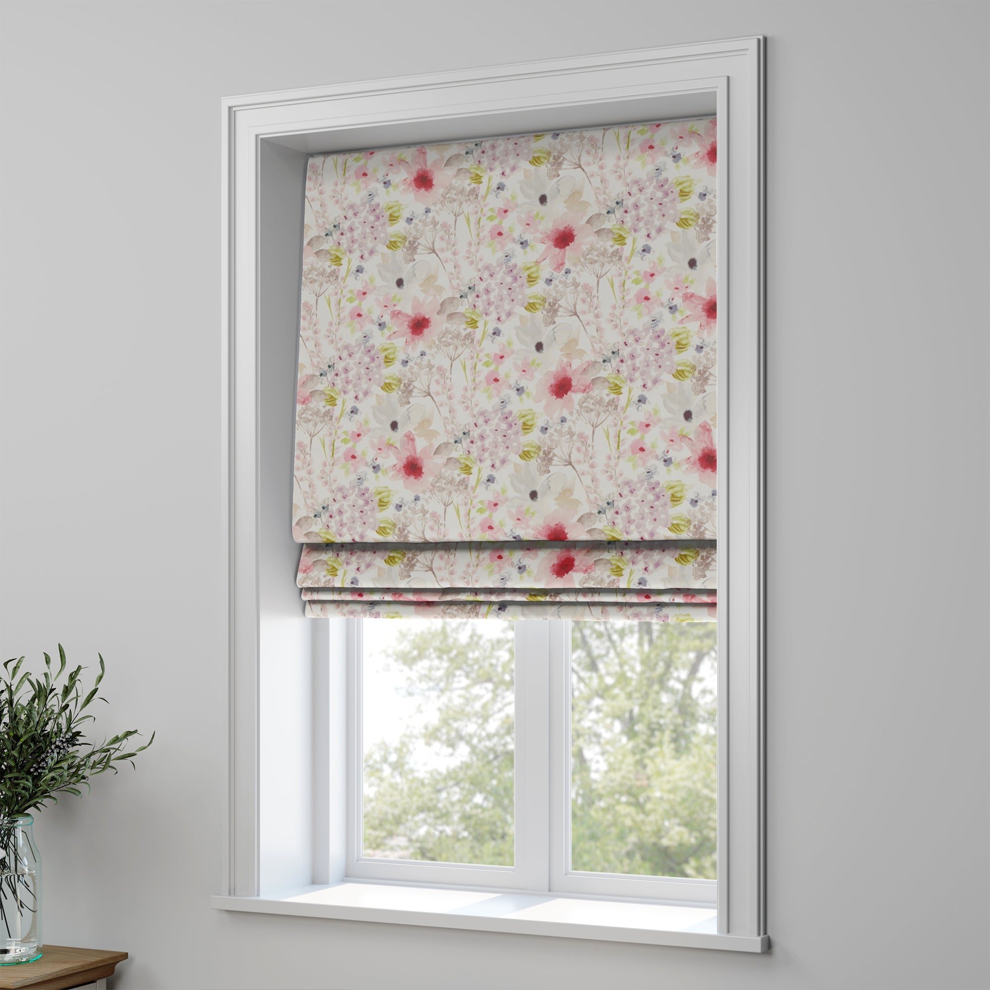 Felicity Made to Measure Roman Blind Felicity Pink